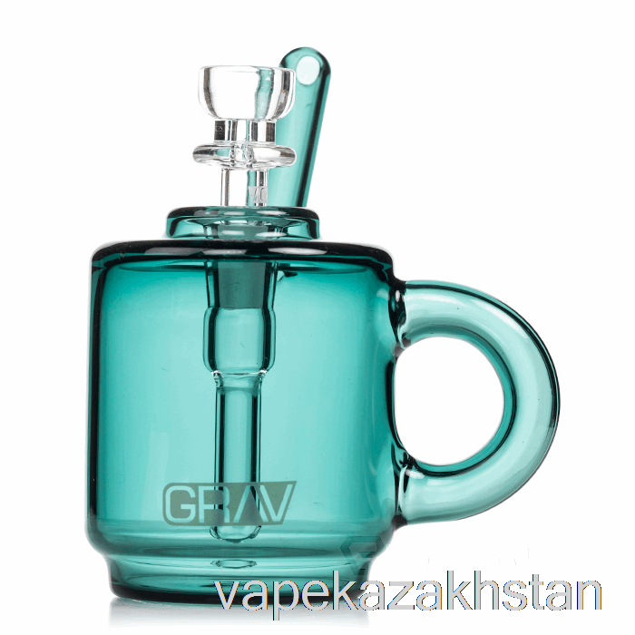 Vape Disposable GRAV Coffee Mug Pocket Bubbler Lake Green